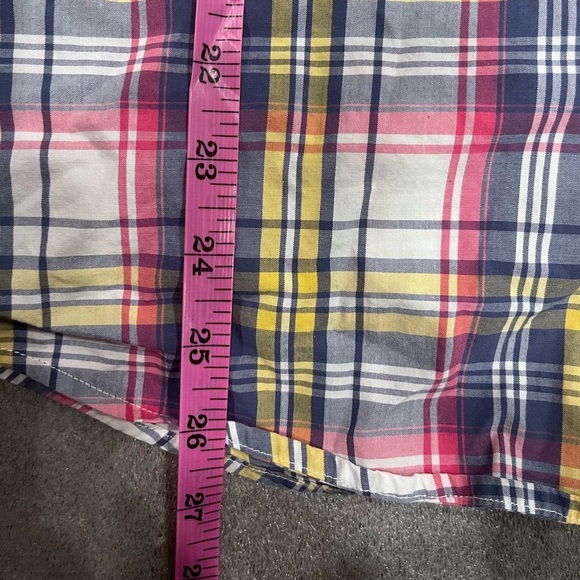 [L]]UNTUCKit Men's Plaid Button Down Shirt - Red, Yellow, Gray - Picture 5 of 7